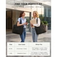 thumbnail image 6 of LOVEVOOK Puffer Tote Bag for Women,15.6in Laptop Work Tote with 40oz Cup Holder, Nurse Teacher Bag with Zip,10 Pockets, 6 of 8