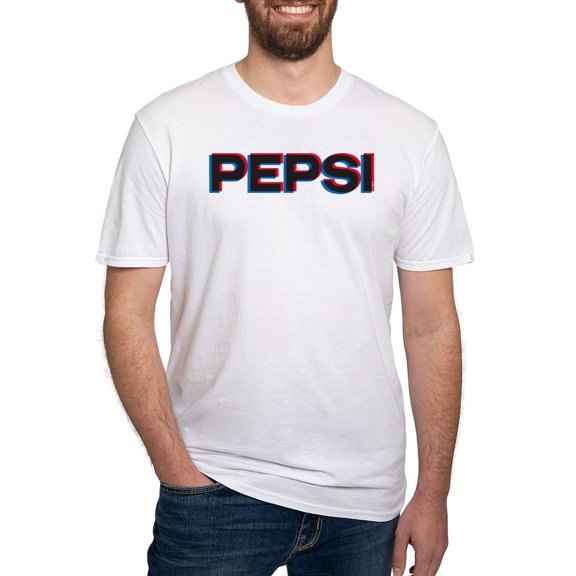 CafePress - Pepsi Varsity Logo Fitted T Shirt - Fitted T-Shirt, Vintage Fit Soft Cotton Tee