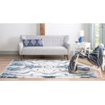 thumbnail image 4 of Rugs.com Athena Shag Collection Rug – 2' 2 x 3' Blue Shag Rug Perfect For Entryways, Kitchens, Breakfast Nooks, Accent Pieces, 4 of 9
