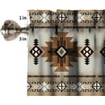 thumbnail image 5 of Aztec Valance Curtain,Bohemian Geometric Graphics Vintage Home Bedroom Living Room Window Decoration Curtain 1 Panel 54" x 18", 5 of 6