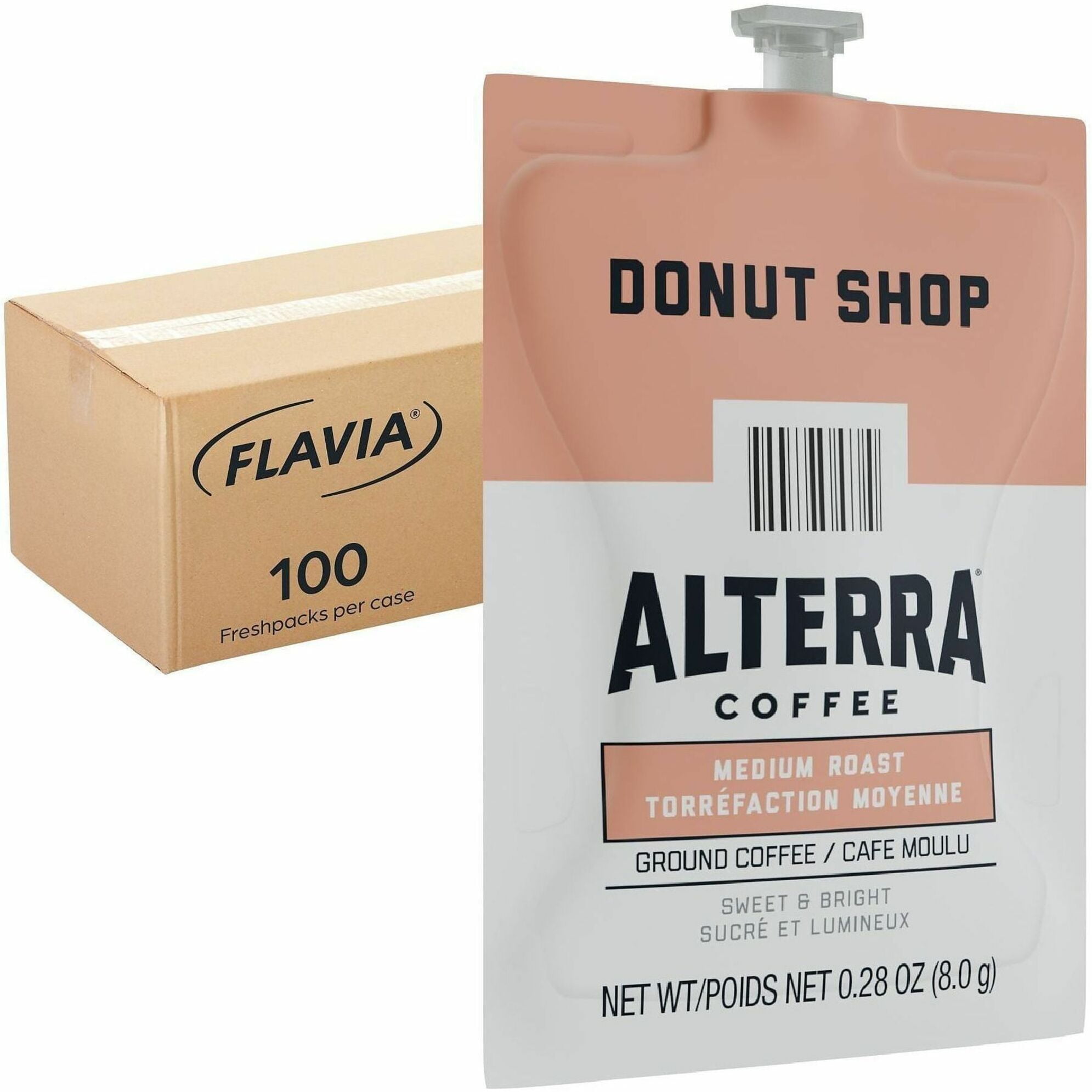 Lavazza, LAV48019, Alterra Donut Shop Coffee, 100 / Carton Flavia Freshpacks