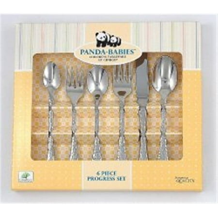

Ginkgo 079914-36206-1 18-10 Stainless Steel Panda Babies 6 Piece Progress Set