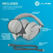 JLab JBuds Lux ANC Over-Ear Wireless Headphones, 70-Hour Battery, Cloud White