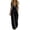 Black, variant on Ke1Clo Spring Fall Jumpsuits for Women Sleeveless Loose Wide Leg Cargo Rompers with Pocket Casual Solid High Waist Romper Black L