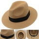 thumbnail image 4 of Zhuge Sombrero de paja ancha para protección solar y estilo, tamaño 54 - 59 cm, color café, 1, 4 of 5