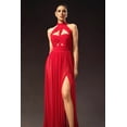 thumbnail image 2 of Vestido Tesare Halter, sin mangas, largo y hueco, para mujer, 2 of 6