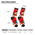 thumbnail image 4 of Lsque Mario Printed Men's Crew Socks, Soft Durable Breathable Moisture-Wicking with Odor Control Cotton socks, 4 of 7