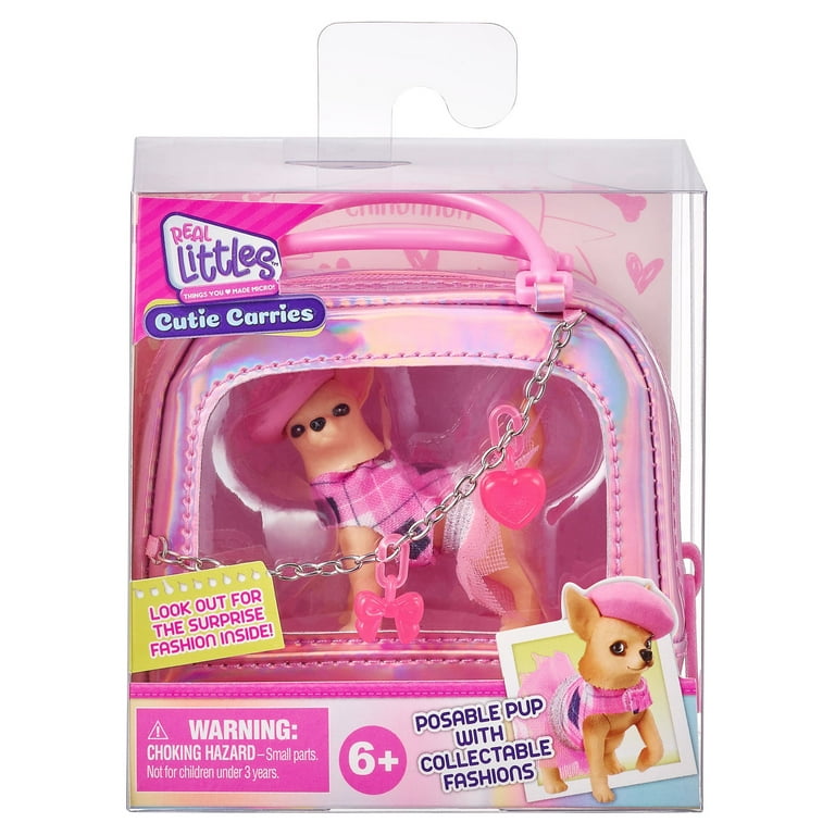 Real Littles, Collectible Micro Puppy Carrier with 1 Micro Puppy
