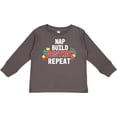 thumbnail image 3 of Inktastic Nap Build Destroy Repeat with Colorful Building Blocks Boys or Girls Long Sleeve Toddler T-Shirt, 3 of 5