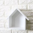 thumbnail image 2 of Estantes de pared flotantes en forma de casa, almacenamiento para sala de estar y decoración del hogar, color blanco, 5 uds., 2 of 5