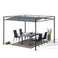 thumbnail image 3 of Sunjoy 10 ft. x 10 ft. Outdoor Pergola, with Sun-Proof Canopy, Patio Metal Pergolas Gazebos For Backyard, 3 of 10