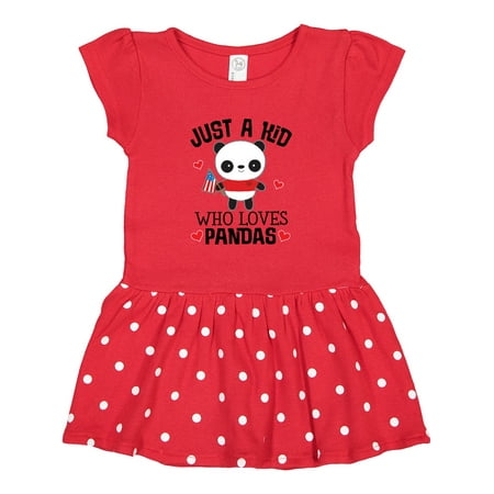 

Inktastic Panda Lover Cute Childs Gift Toddler Girl Dress