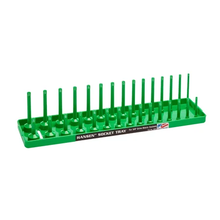 Hansen 3/8 Socket Organizer Tray Holder Metric Mm Standard Deep Usa Green