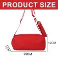 thumbnail image 2 of New canvas large-capacity pillow bag leisure toast bag small simple western fashion shoulder bag-red, 2 of 5