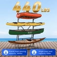 thumbnail image 1 of Kojooin Kayak Storage Rack, Freestanding Heavy Duty Metal Organizer for Kayaks, Canoes, Surfboards, Paddleboards and Skis, 1 of 7