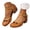Brown, variant on Women's Pumps Closed Toe Casual Strappy Heels Dressy Wedding Party Business Heeled Sandals