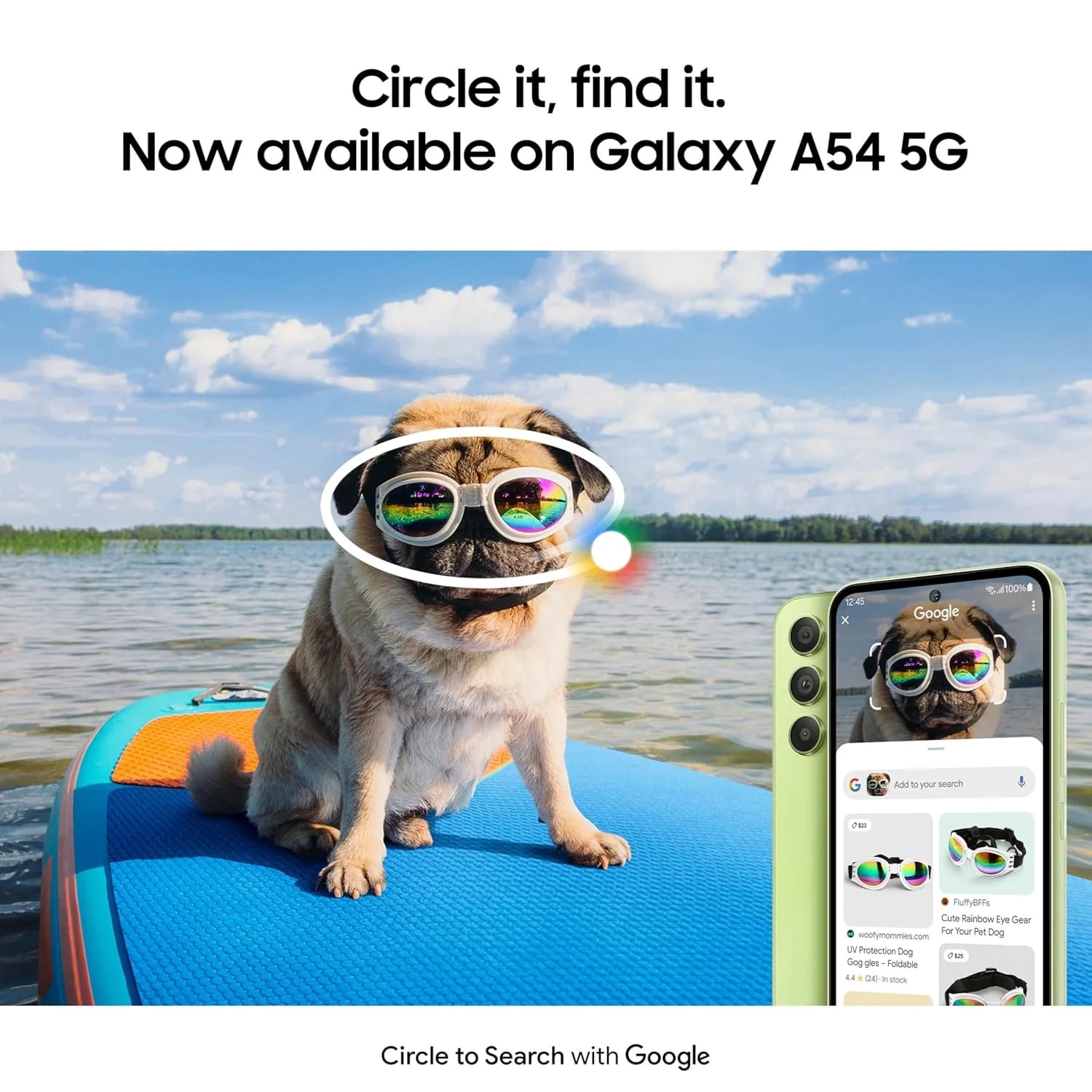 Samsung Galaxy A54 5G 128GB Factory Unlocked Android Smartphone (Awesome Graphite) – 6.4" Super AMOLED 120Hz, 50MP Camera, Long Battery Life – Brand New + Free USB-C Cables, Dual