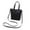 Black, variant on Tersarium Women's Casual Handbag Fashion Tote Bag Exquisite PU Shoulder Bag (Black)