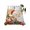 Gold, Amber, Crimson, Cream, variant on Twin Flat Sheet 66"x96", Christmas Santa Claus Soft Lightweight Bedding Flat Sheets Only, Xmas Gift Pine Needles Farmhouse Brown Brushed Microfiber Top Bed Sheet, Breathable StainResistant Bedsheets