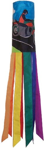 Pair of Loons Windsock with Embroidered Accents from In The Breeze 4620