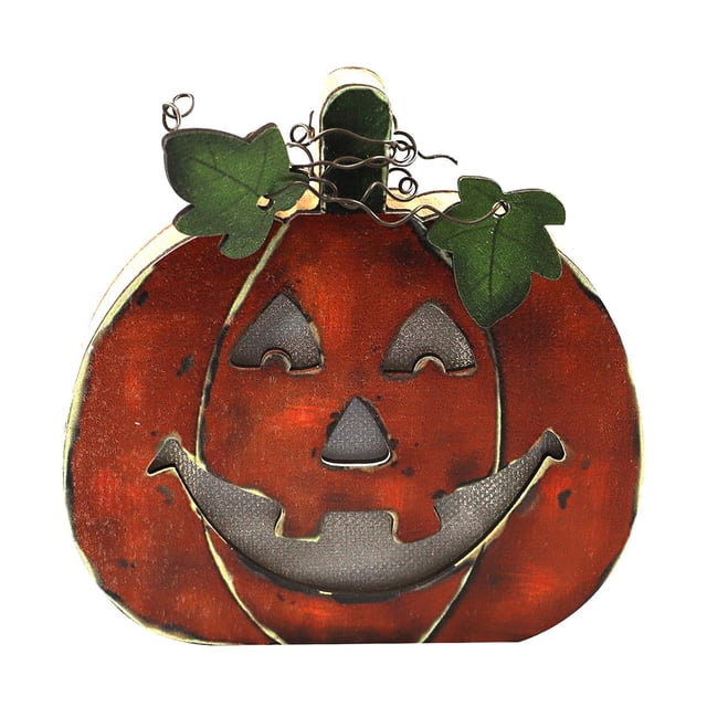 Bewildely Linterna de calabaza de Decoración de calabaza fantasma de dibujos animados Lindos adornos de Halloween Decoración de calabaza de Iluminación y accesorios No.1 Bewildely HA027637-01