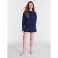 thumbnail image 2 of No Boundaries Soft Sleepwear Shorts, 2.5'' Inseam, Women’s and Women’s Plus XXS-3X, 2 of 5