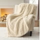 thumbnail image 5 of Manta Bedsure de color beige suave para sofá, cama o sofá, 50 x 60 cm, 5 of 9