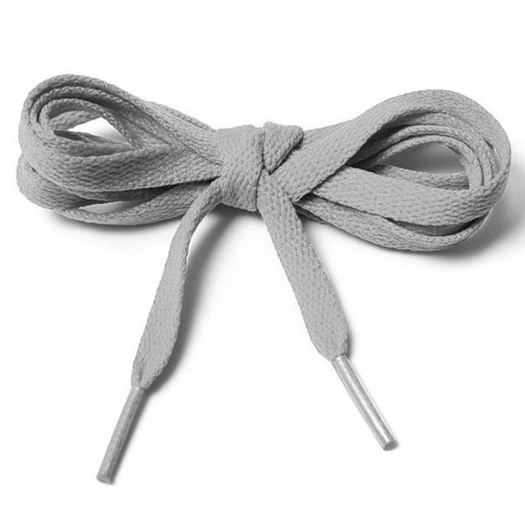 Crankbrothers Unisex's Rounded Shoelaces, Silver, S-M