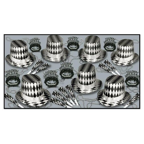 Beistle The Harlequin Kit For 50 People for New Year's Eve