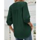 thumbnail image 2 of Tops de punto suizo,Blusas de manga con cuello en V de verano para mujer Blusa suelta para mujer Valor excepcional, 2 of 5