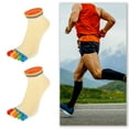 thumbnail image 3 of 4 Pairs Full Finger Toe Socks Men Women Non Slip Sticky Five Toe Socks for Sport Exercise Daily Fit Mutlicolor Yellow, 3 of 7