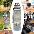 thumbnail image 7 of Sports Water Bottle 1000ML Tritan Food Grade Clear Water Bottle Fitness Outdoor Sports Bike Picturesque Snow, 7 of 7