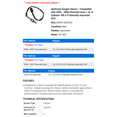 thumbnail image 2 of Upstream Oxygen Sensor - Compatible with 2006 - 2008 Chevy Aveo 1.6L 4-Cylinder VIN 6 FI Naturally Aspirated GAS 2007, 2 of 2