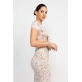 thumbnail image 4 of Front Knot Floral Top & Ruched Maxi Skirts Set, 4 of 5