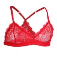 thumbnail image 3 of 2 Unids Hombres Sin Cables Crodre Ropa Interior Azul + Rojo Sunnimix Sujetador de encaje para hombre, 3 of 8