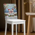 thumbnail image 2 of TSOVTHRID Snowman Holly Pinetree Print Chair Covers Dining Room Seat Covers Dining Chairs Slipcovers Chair Back Slip Cover for Home Kitchen Farmhouse Christmas Decor, Set of 2, 2 of 7