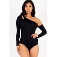 thumbnail image 4 of Asymmetric Cut Out Bodysuit with One Shoulder, 4 of 8