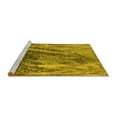 thumbnail image 2 of Ahgly Company Machine Washable Indoor Round Oriental Yellow Industrial Area Rugs, 6' Round, 2 of 4