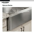 thumbnail image 5 of Houzer Epicure 33 in Stainless Steel Apron Front 60/40 Double Small Right Bowl Kitchen Sink with Strainer and Grid - END-3360SR, 5 of 6