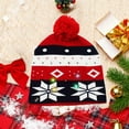 thumbnail image 6 of Eolstice Christmas LED Santa Claus Hat, Fashion Knitted Woolen Hat with Hairball Design, for Holiday Parties Seasonal Decorations and Cold Weather Ear Protection, 6 of 6