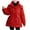 Red, variant on Wancir Womens Zipper Hooded Puffer Jacket Long Sleeve Winter Warm Down Coats with Pockets