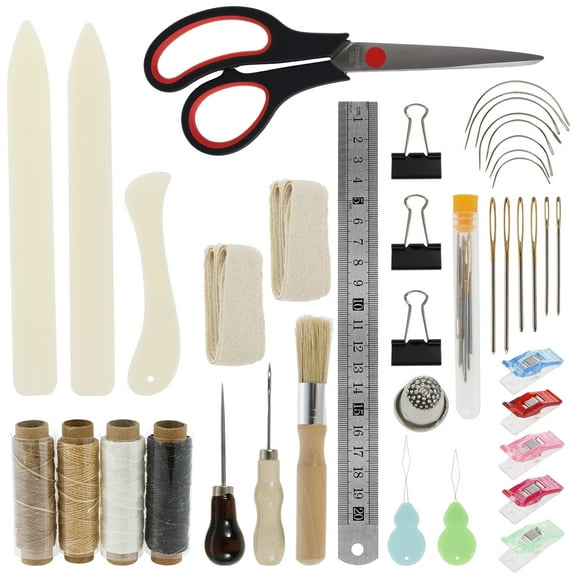 Wekvgz Bookbinding Tools Set Versatile Book Binding Kits Useful Paper Folding Tool Portable Book Binding Starter Tools Quality Hand Book Binding Starter Tools Set for Crafts