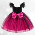 thumbnail image 4 of Girls Dresses Children Gradient Color Fly Sleeve Mesh Tutu Dress Stylish Party Evening Wedding Princess Dress Size 18 M-24 M, 4 of 7