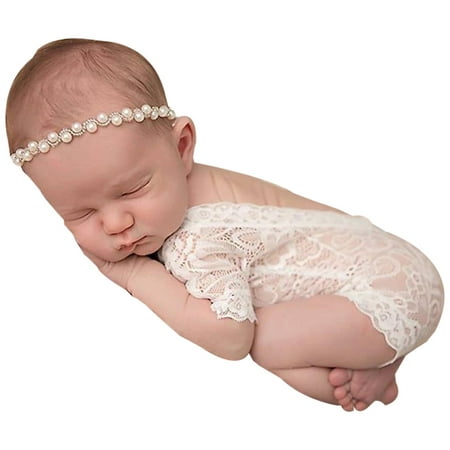 

Newborn Infant Baby Girl Photography Prop Lace Romper Jumpsuit Princess Clothes Fragarn