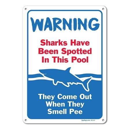 pool signs sharks have