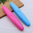 thumbnail image 4 of 2 Pcs Étui de Transport Protecteur pour Brosse à Dents Portable pour Voyage (Bleu + Rose Rouge), 4 of 6