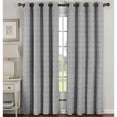 thumbnail image 2 of Greek Key Cotton Blend Extra Wide Grommet Curtain Panel Pairs, 2 of 5