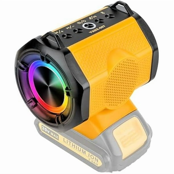 wonima11 Bluetooth Speaker for Dewalt 20v 60v Battery,30W Cordless Small Speaker for Jobsites, Home and Party (Battery not Included)