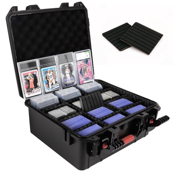 KiddiTouch Graded Trading Card Case, Storage Box for PSA, BGS, SGC, Football, Baseball, Basketball, Sports, Magnetic Cards Holders (Holds 600 Toploaders)