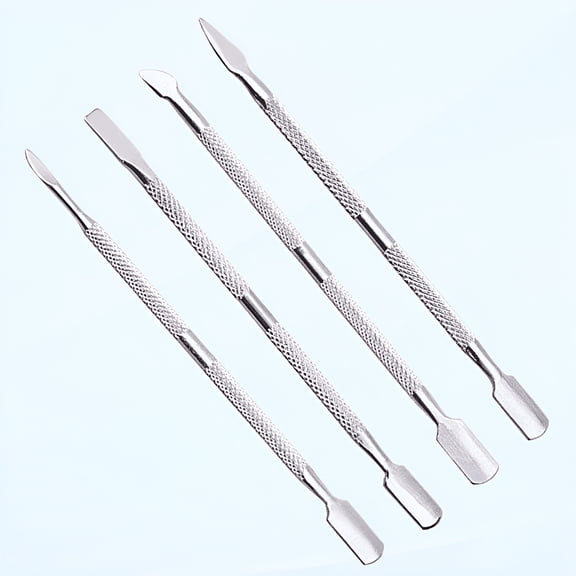 EXLEAF 2026 New Cuticle Pusher Cuticle Remover Nail Kit Manicure Tools for Nail Cleaner 4Pack for Home,Salon,Travel,Professional,Diy,Personal Care